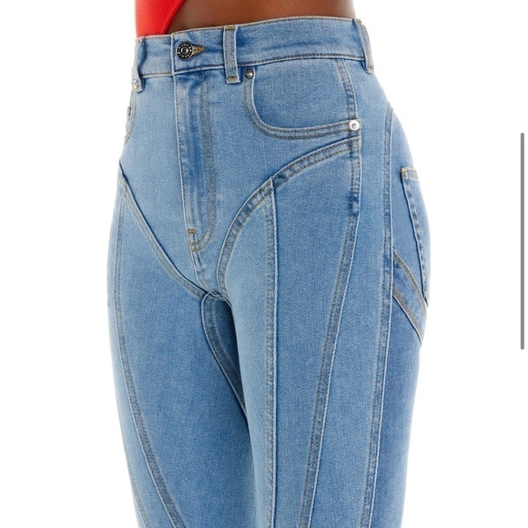 New Mugler Illusion Spiral Jeans Size 36 - Picture 9 of 9